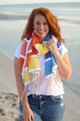 Summer Sunset Blanket Scarf