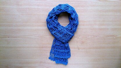 Jeans blue lace scarf