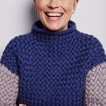 Tala Jumper - Knitting Pattern For Women in MillaMia Naturally Soft Super Chunky by MillaMia