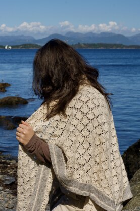 Cotton Grass shawl