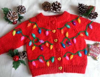 Christmas Lights Cardigan