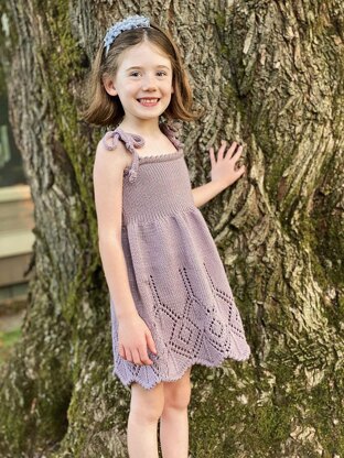 "Wild Irises" Girls Dress