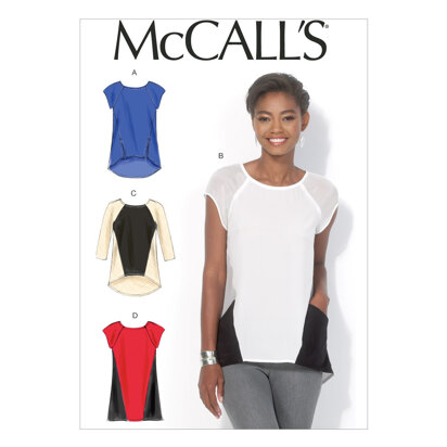 McCall's Misses' Tops and Tunic M7093 - Sewing Pattern