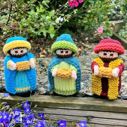 Nativity Wise Men Dolls Knitting Pattern - Toy Knitting Pattern