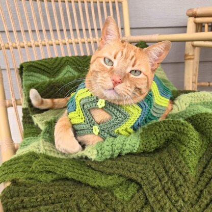 Chevron Cat Sweater