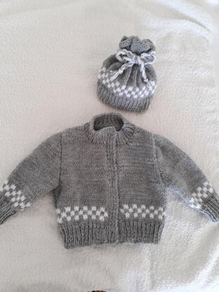 Easy Knit Jacket and Hat