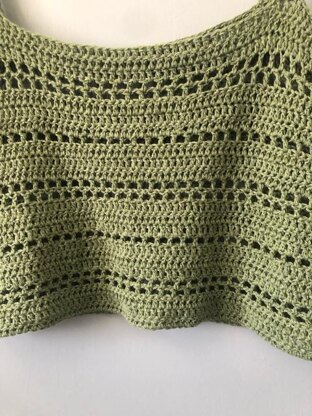 Breezy Summer Crochet Crop Top Crochet pattern by AnnaKnittingPretty