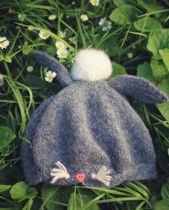 Gray Rabbit Beret