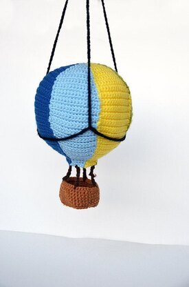 Hot Air Balloon Crochet Pattern, Hot Air Balloon Amigurumi