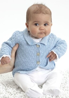 Jacket, Beanie and Headband in Patons 100% Cotton 4 Ply - 3771