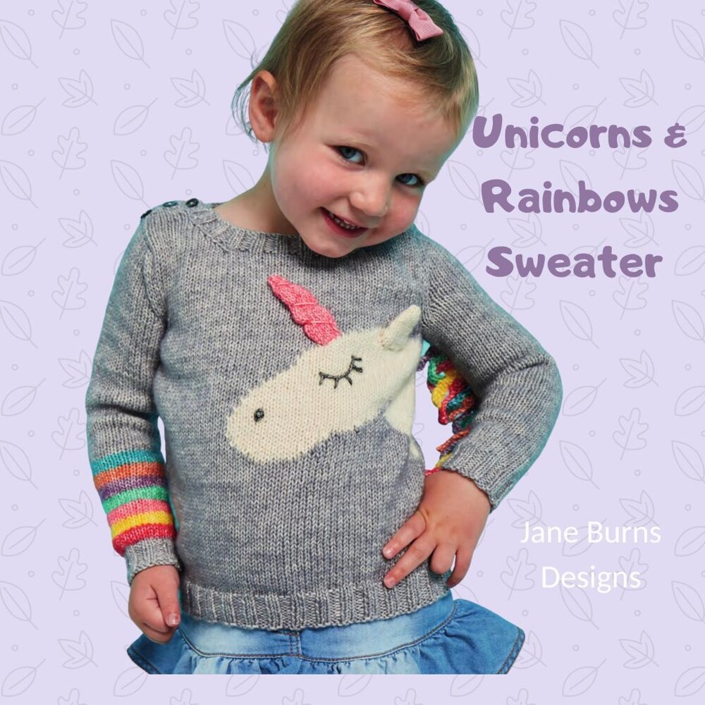 Rainbow unicorn sweater best sale