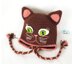 Kitty, Cat Earflap Hat Crochet Pattern