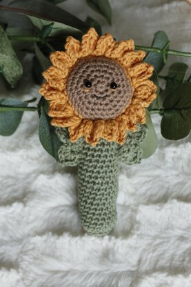 Sunny the sunflower baby rattle