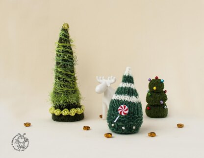 3 Pine Christmas Trees