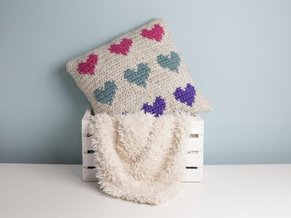 Little Sweetheart Heart Pillow 18" x 18" Square Living Room Girls Bedroom