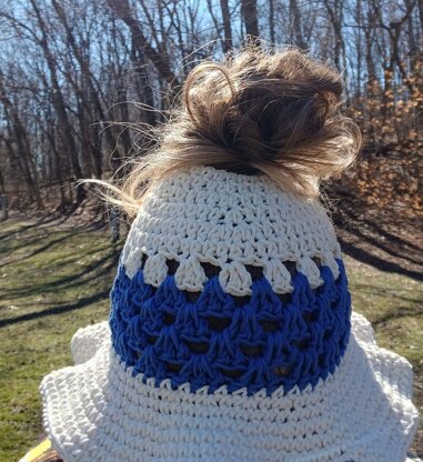 Messy Bun Granny Bucket Hat