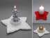 Star tealight holder candle holder - very easy and fast from scraps of yarn