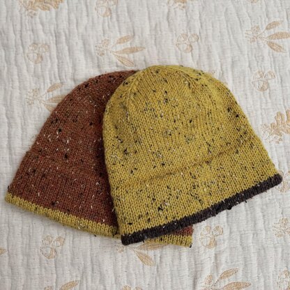 Easy Double Brim Knit Hat