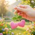 Crochet 2 Hearts Keychain Pattern – Mini Heart Bag Charm (PDF + Video)