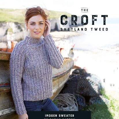 Imogen Sweater in West Yorkshire Spinners The Croft Shetland Tweed - DBP0062 - Downloadable PDF