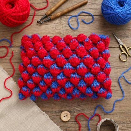 Crochet Strawberry Clutch Bag Pdf + Video Tutorials