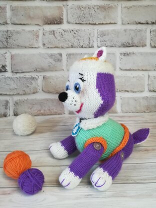 Knitted Everest from ‘’Paw Patrol’’