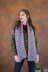 Women's Scarf Pantile in Universal Yarn Fibra Natura Kingston Tweed - Downloadable PDF