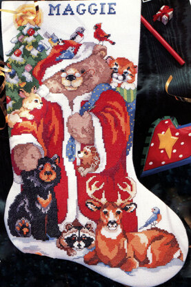 Teddy Bear and Friends Stocking - PDF