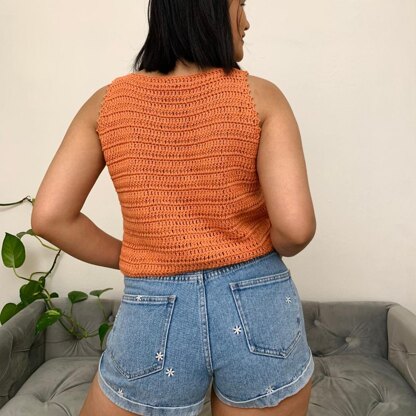 Summer Crop Top Crochet pattern by KnitcroAddict