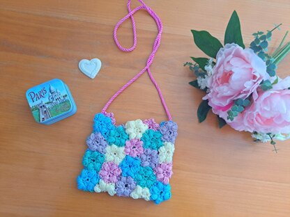 Crochet Puff Flower Bag/Purse Pattern