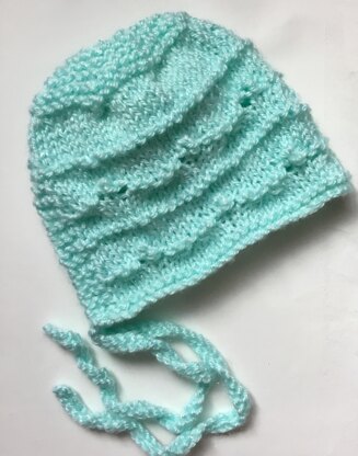 Sparkly baby bonnet