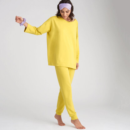 Simplicity S9020 Misses Sleepwear Knit Tops, Pants, Shorts & Accessories - Paper Pattern, Size A (XXS-XS-S-M-L-XL-XXL)