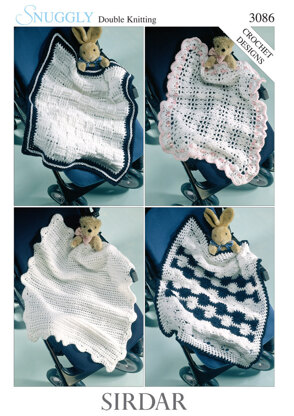 Baby Blankets in Sirdar Snuggly DK - 3086 - Downloadable PDF