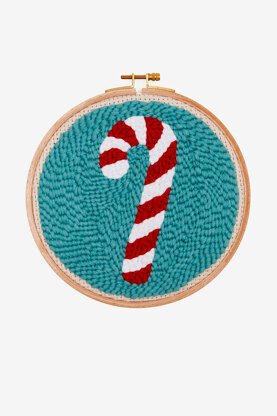 DMC Candy Cane Punch Needle Pattern - PAT1984_2