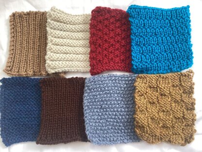 8 Super Easy Reversible Knit Stitch Patterns.