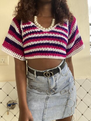 Lotus Crochet Flower Top