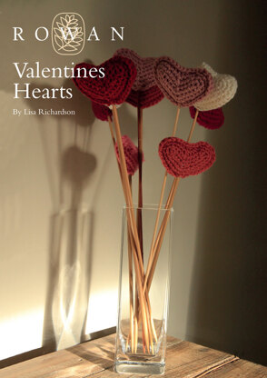 Valentines Hearts Bouquet in Rowan Pure Wool Worsted