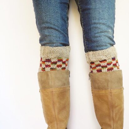 Checkerboard Boot Cuffs