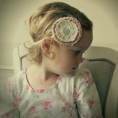 Doily Flower Headband