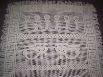 Egyptian Sampler Afghan C-046