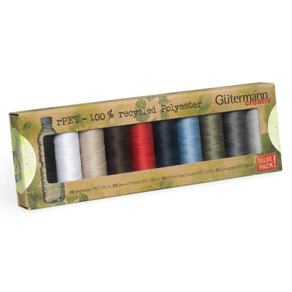 Gutermann Sew-All: Recycled: 10 x 100m: Assorted Pack #1