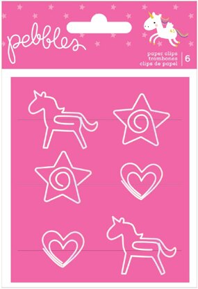 American Crafts Live Life Happy Paper Clips 6/Pkg - 622675