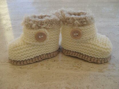 Baby Cream Booties