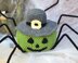 Pumpkin Spider Amigurumi. Green Pumpkin. Halloween Decor