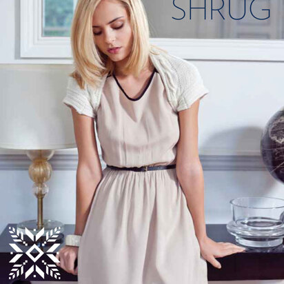 "Carina Shrug" - Rug Knitting Pattern For Women in MillaMia Naturally Soft Merino