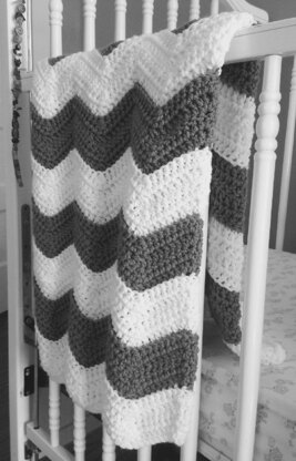 Ripples and Ridges Baby Blanket