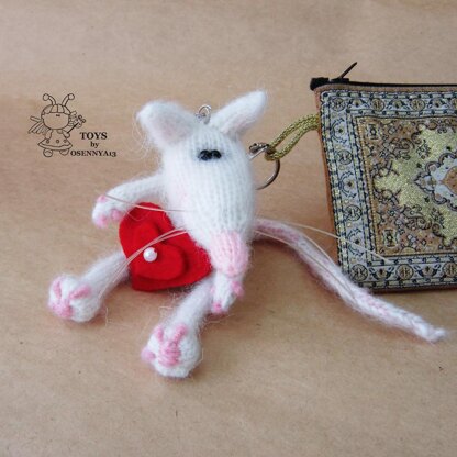 Keychain small rat