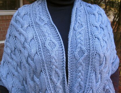 Warm Fantasy Pocket Shawl