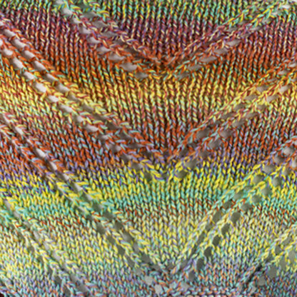 Rainbow Wrap in Cascade 220 Superwash Wave - W689 - Downloadable PDF