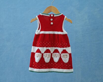 P131 Santa Dresses Knitting Pattern